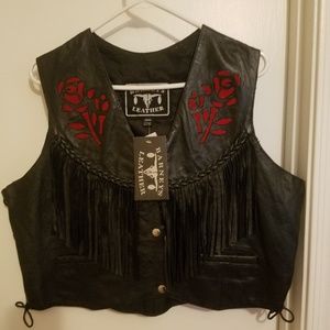 Leather vest